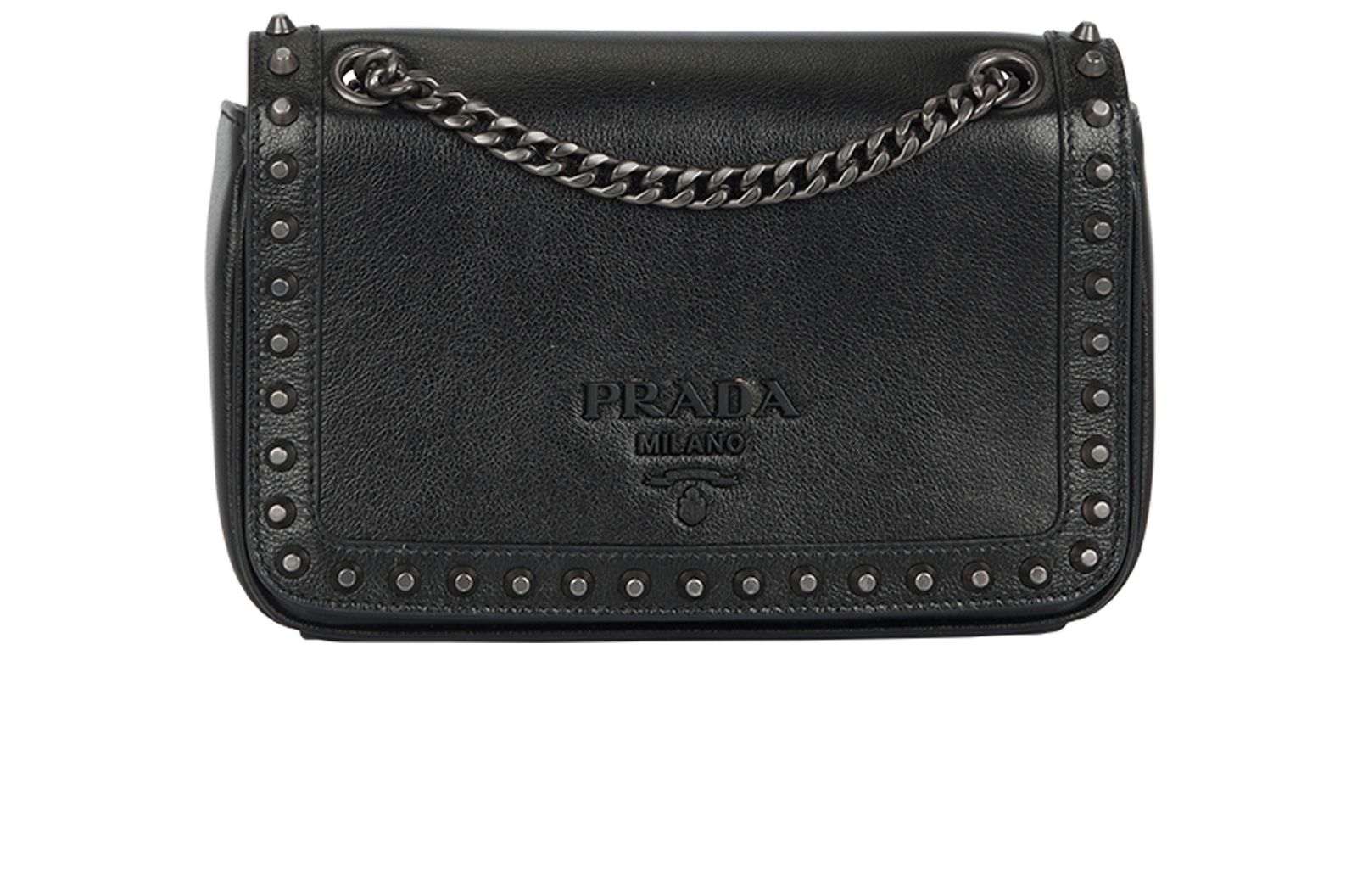 Prada studded crossbody bag hotsell